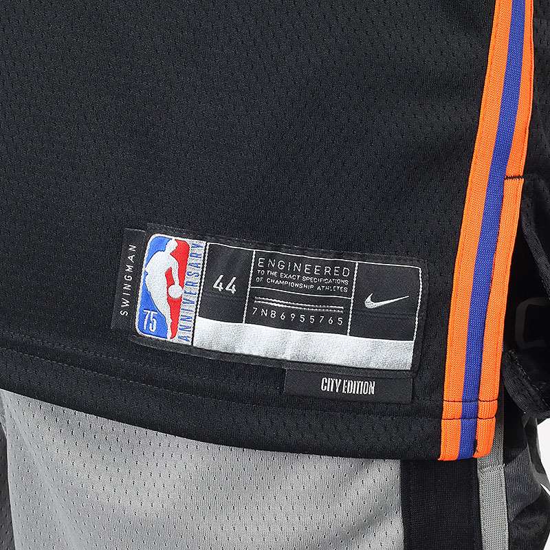 мужская черная майка Nike New York Knicks City Edition NBA Jersey DB4038-010 - цена, описание, фото 4